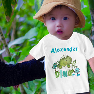 Custom Baby Boy Dinosaur  DINO Mite T-Shirt 