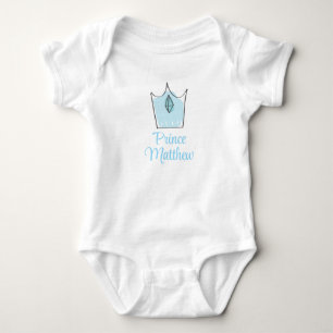 Custom Baby Boy Gift, Prince, Personalised  Bodysuit