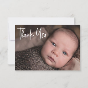 Custom Baby Boy Shower Thank You Birth Card