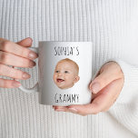 Custom Baby Face Baby Photo Grammy Birthday Party Mug<br><div class="desc">Custom Baby Face Baby Photo Grammy Birthday Party Mug</div>