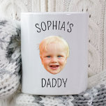 Custom Baby Face Daddy Dad Papa Birthday Party Mug<br><div class="desc">Custom Baby Face Daddy Dad Papa Birthday Party Mug</div>