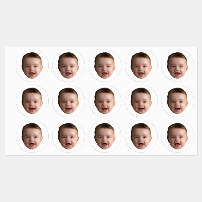 Custom Baby Face, Funny custom photo (Sheet)