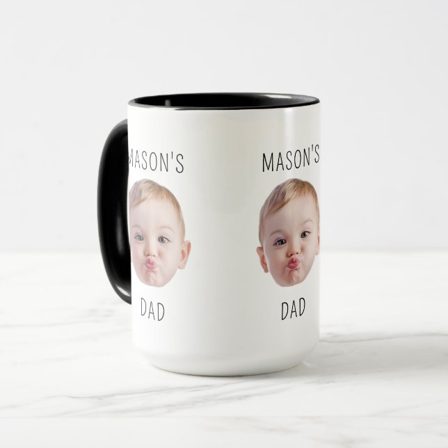 Custom Baby Face Kid Picture Child Image gift Mug (Front Left)