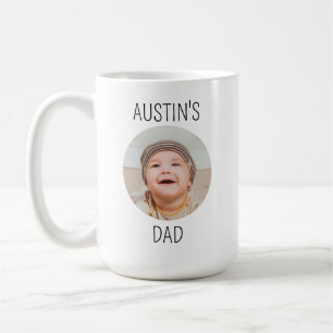 Custom Baby Face Mug 1st Fathers Day Mug, Custom B
