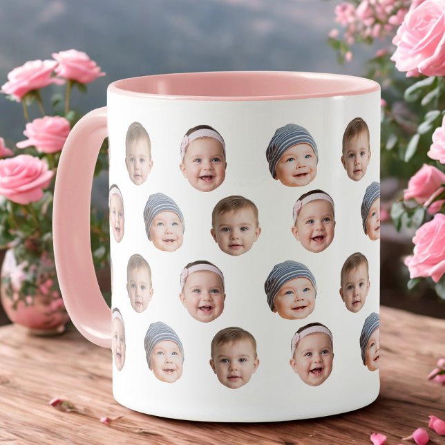 Custom Baby Face Mug Baby 3 Photos (Creator Uploaded)