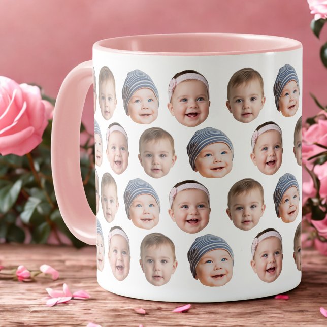 Custom Baby Face Mug Baby 3 Photos (Creator Uploaded)