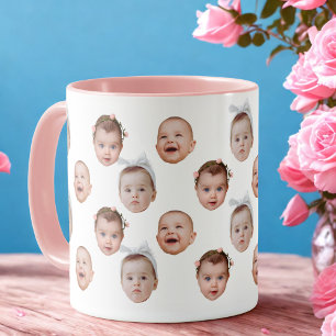 Custom Baby Face Mug Baby 3 Photos