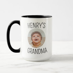Custom Baby Face Mug, Coffee Mug for Grandma, Pers