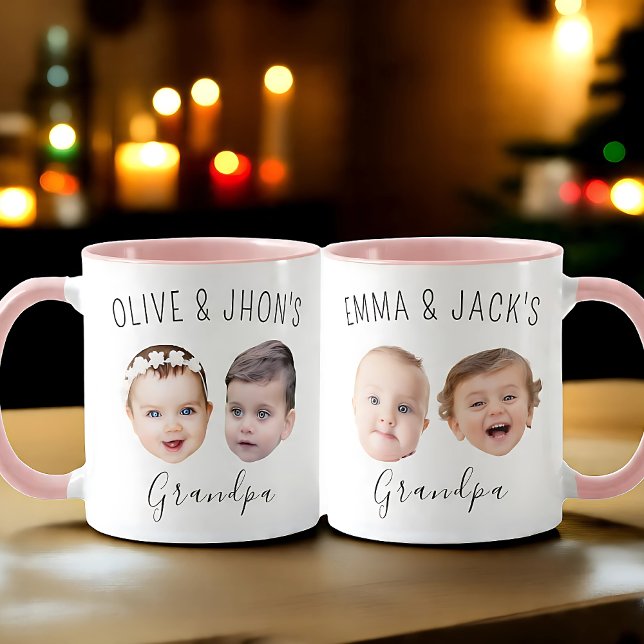 Custom Baby Face Mug, Custom Grandchild Mug, Papa  Mug (Creator Uploaded)