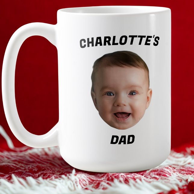 Custom Baby Face Mug, Custom New Dad Mug (Creator Uploaded)