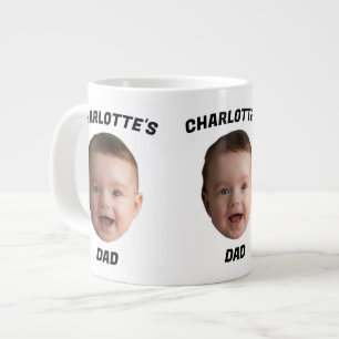 Custom Baby Face Mug, Custom New Dad Mug