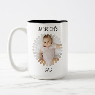 Custom Baby Face Mug, Personalize Child Photo  Two-Tone Coffee Mug