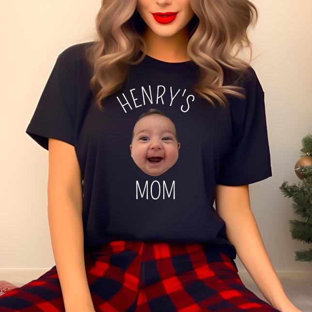 Custom Baby Face Personalised Child Photo New Mum T-Shirt (Creator Uploaded)