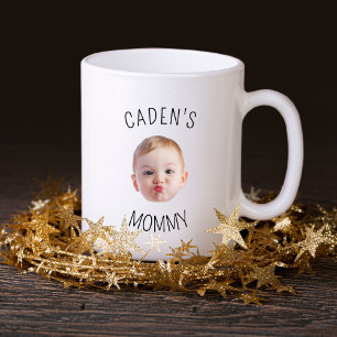 Custom Baby Face Photo Gift for Mom Mommy Mama Coffee Mug