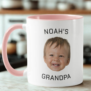 Custom Baby Face Photo Grandpa Mug