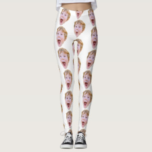 Custom Baby Face Photo Leggings