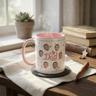 Custom Baby Face Photo Mug Gift for Dad