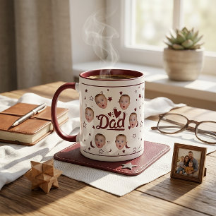 Custom Baby Face Photo Mug Gift for Dad