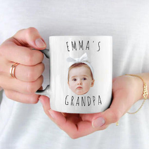 Custom Baby Face Photo Mum Dad  Coffee Mug