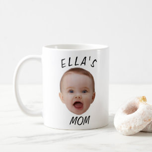 Custom Baby Face Photo Mum Gift Coffee Mug