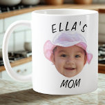 Custom Baby Face Photo Mum Gift Coffee Mug<br><div class="desc">Custom Baby Face Photo mum gift, Replace the face with your favourite photo (make sure to crop as much to the face as possible and use an app to remove the background) and personalise this funny face gift with your kid, husband, or boyfriend on it! Also a fun and unique...</div>