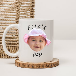 Custom Baby Face Photo New Dad Coffee Mug