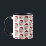 Custom Baby Face Photo Santa Hat Christmas Mug<br><div class="desc">Custom Baby Face Photo Santa Hat Christmas Mug</div>