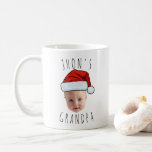 Custom Baby Face Santa Hat Christmas Photo Coffee Mug<br><div class="desc">Custom Baby Face Santa Hat Christmas Photo, Replace the face of this baby with your favourite photo (make sure to crop as much to the face as possible and use an app to remove the background) and personalise this funny Christmas Holiday mug with your kid, husband, or boyfriend on it!...</div>