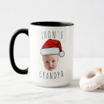 Custom Baby Face Santa Hat Christmas Photo Mug<br><div class="desc">Custom Baby Face Santa Hat Christmas Photo, Replace the face of this baby with your favourite photo (make sure to crop as much to the face as possible and use an app to remove the background) and personalise this funny Christmas Holiday mug with your kid, husband, or boyfriend on it!...</div>