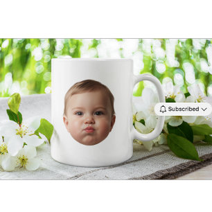Custom Baby & Family Photo Face Mug custom grandma