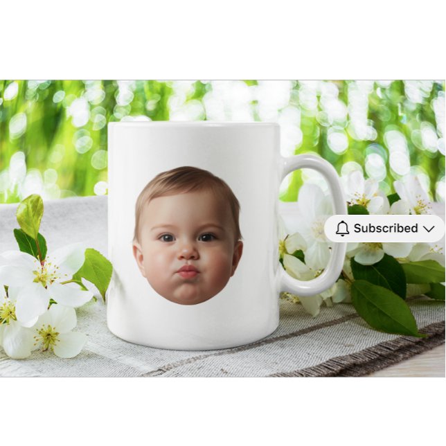 Custom Baby & Family Photo Face Mug custom grandma (Creator Uploaded)