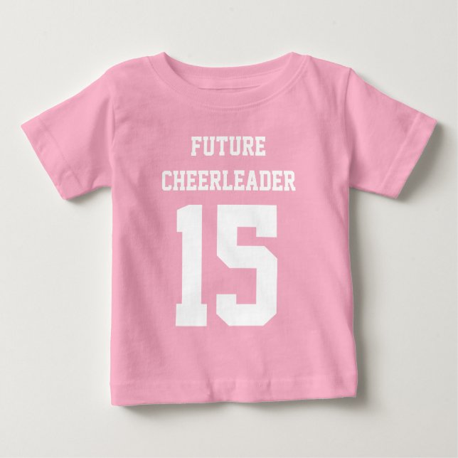 Custom Baby Girl Football Jersey Bodysuit (Front)