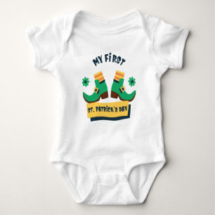 Custom Baby Girl's First St. Patrick's Day Creeper