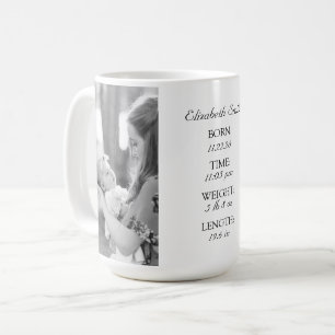 Custom Baby Info Mug