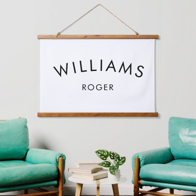 Custom Baby Name | Wall Hanging | Wood Art Hanging Tapestry (Living Room)