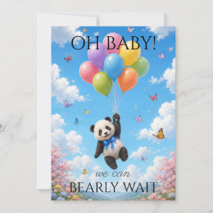 Custom Baby Panda Baby Shower Invitation