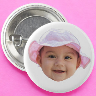 Custom Baby Photo, Baby Photo Face 3 Cm Round Badge