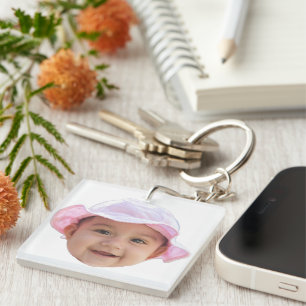 Custom Baby Photo, Baby Photo Face Key Ring