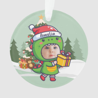 Custom Baby Photo Christmas Ornament