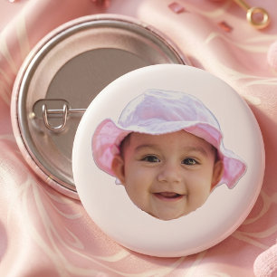 Custom Baby Photo Face 3 Cm Round Badge
