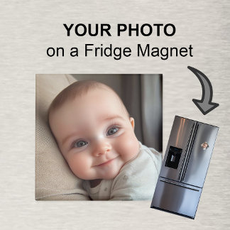 Custom Baby Photo Fridge Magnet Baby Announcement