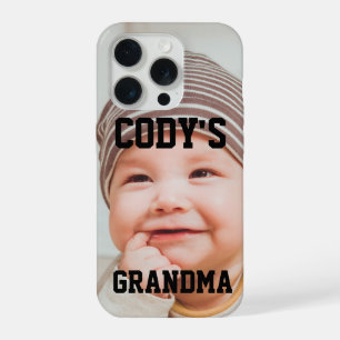 CUSTOM BABY PHOTO GRANDMA BRAG iPhone 15 PRO CASE