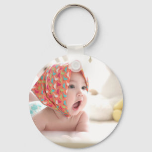Custom Baby Photo Keychain