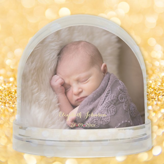 Custom Baby Photo My First Christmas Snow Globe (Custom Baby Photo My First Christmas Snow Globe)