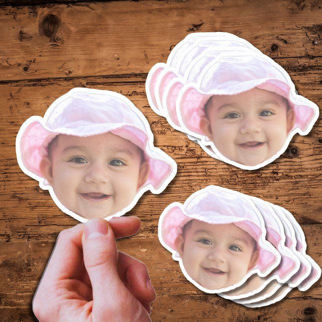 Custom Baby Photo Stickers, Baby Photo Face (Creator Uploaded)