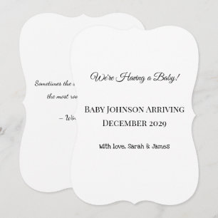 Custom Baby Reveal Card