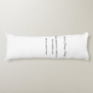 Custom Baby Reveal Card Body Cushion