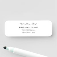 Custom Baby Reveal Card