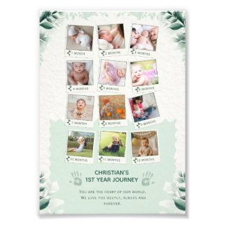 Custom Baby’s 1st Year Journey Photo Collage