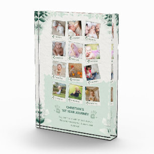 Custom Baby’s 1st Year Journey Photo Collage Block